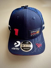Max Verstappen Cappellino Ufficiale Red Bull #1 Oracle F1. Autografo Originale.