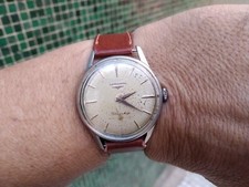 LONGINES FLAGSHIP 30L REF 102 TUTTO ORIGINALE CUSTODIA FONDELLO A VITE NAVE INCISA RETRO SS