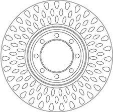 TRW DF6688S DISCO SINGOLO Iveco Daily autocarro (2006->) 2,3 - 100kw 136cv 35C14