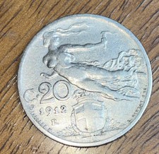 Moneta centesimi lire 1912 - moneta,