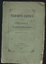 CRITICA SULLA FILOSOFIA di