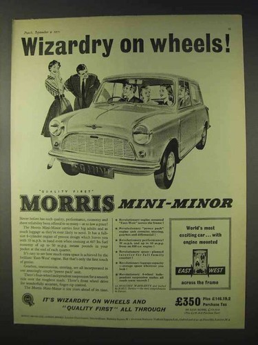 Pubblicità morris mini - morris, mini-minor