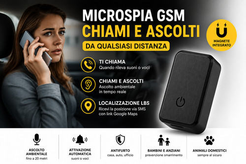 Microspia ambientale gsm audio - microspia,
