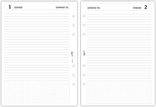 Ricambio agenda organizer - -,