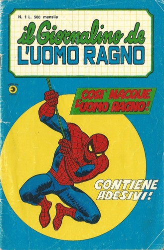 Giornalino uomo ragno - l'uomo,