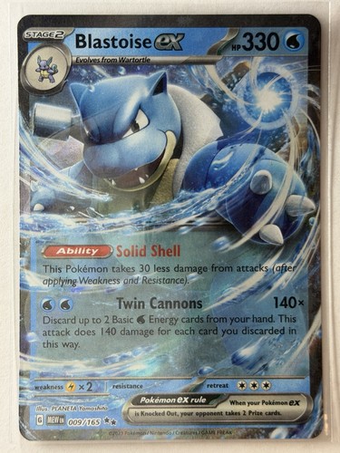 Blastoise 009 165 double - 009/165,
