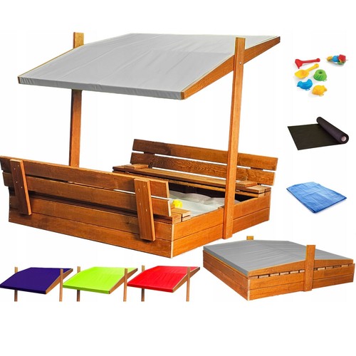 Sabbiera legno con panchina - sabbiera,