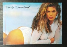 CINDY CRAWFORD TOP MODEL PIN UP Girl Sexy Bikini Beach ADV PC Circa '80 vintage