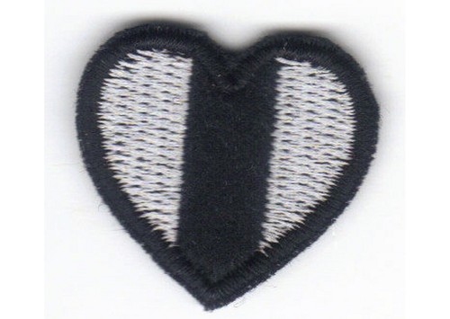 Patch cuore juventus 2 5 - [patch], cm