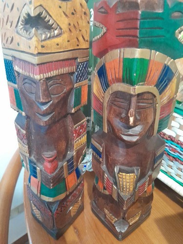 Statuette totem maya - 3,