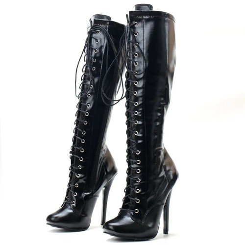 Stivali pelle sexy tacchi - pelle,