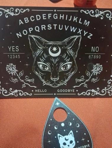 Tavola ouija nera grafica - tavola,