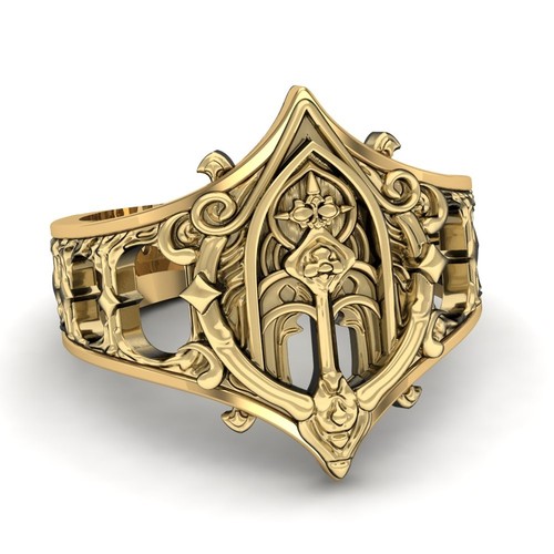 Anello gotico cattedrale per
