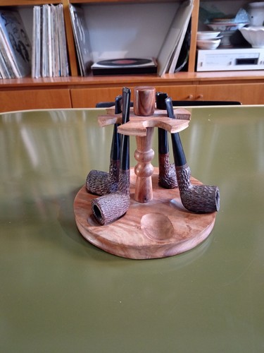 Portapipe circolare legno 6 - portapipe,