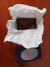 FENDI  Portachiavi  Tela/pelle  Marrone Nero  NUOVO MAI UTILIZZATO