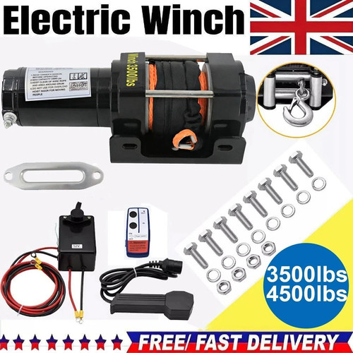 Argano elettrico 12v - 12v, 3500lbs