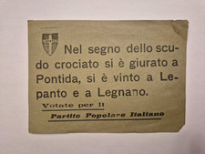 Partito popolare italiano Pontida legnano Lepanto scudo crociato libertas
