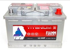 BATTERIA AUTO FIAMM 80AH 730A TITANIUM PRO L3 80P **Spedizione inclusa!!**