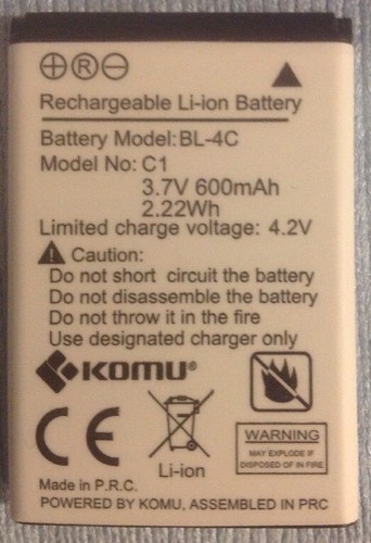 Batteria originale komu - originale, c1