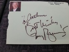 Tony Bennett Signed Album Page