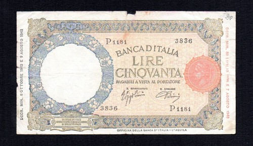 Cinquanta lire lupa - cinquanta,