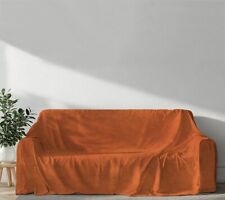 Copridivano 2, 3, 4 posti salva divano raso tinta unita loira poliestere cotone