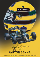 Ayrton Senna Casco Lotus Art