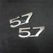 2x 5.7 Cromo Argento Plastica