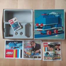 BOX SCATOLA LEGO Locomotive with Motor 112-2 Locomotiva Treni + Brochure 1966