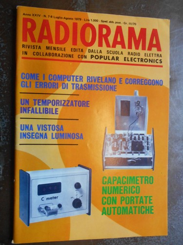 Radiorama rivista numero 8 - radiorama, 7-8