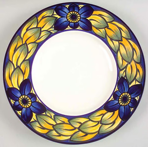 Piatto grande fagiano blu - , di