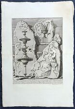Piranesi stampa antica bassorilievi romani vasi metallo 1756 frammenti antichità
