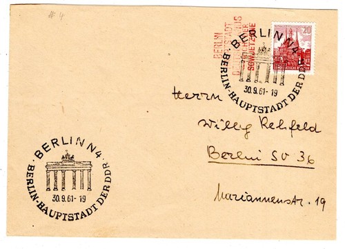 Ddr 1961 postkrieg berlino - ddr,