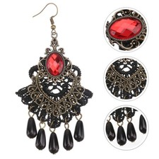  1 paio Pendenti per orecchie esagerati Orecchini retrò in pizzo Elegante