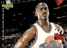 card Space Jam Upper Deck 1996 Michael Jordan # 56 Sneak Peeks A scary stare