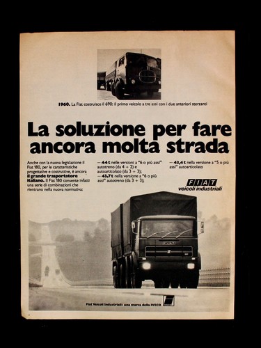Pubblicità fiat 180 veicoli - pubblicitÀ,
