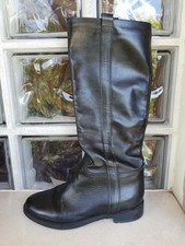 Stivali donna pelle nera n.38