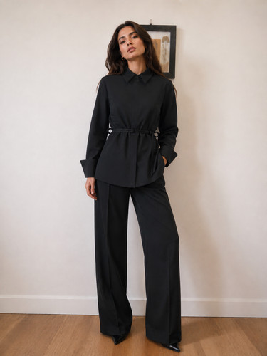 Camicia nera donna valentino - camicia,