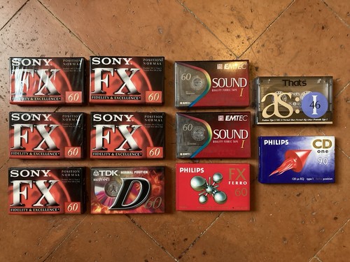 Lotto musicassette sony 60 - sony, fx