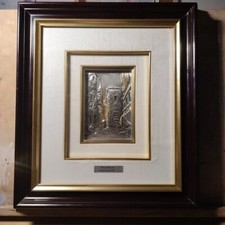 Quadro bassorilievo in Argento R. 925 - Modernariato D'arte - Con Certificato
