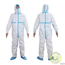 5 pezzi tuta monouso termosaldata con cappuccio misure (170/175/180) a scelta