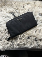 Portafoglio donna Prada nero