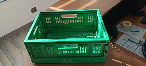 Cassetta plastica verde