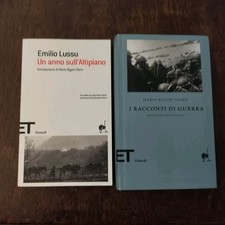 M. RIGONI STERN - RACCONTI DI GUERRA + E. LUSSU - ANNO SULL'ALTIPIANO - EINAUDI