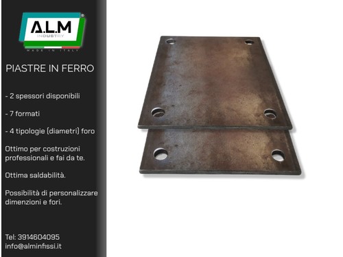 Piastre ferro fissaggio - piastre,