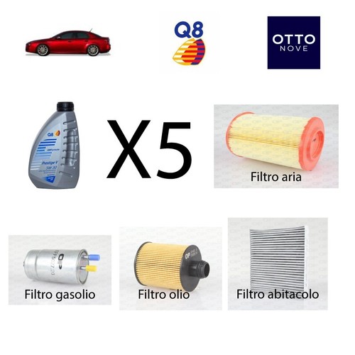 Kit tagliando olio 5w30 - +, 5l