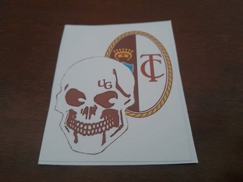 Adesivo sticker ultras granata - adesivo,