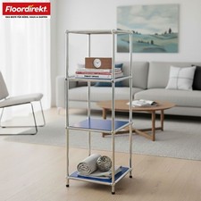 Scaffale Metallo, 4-stöckiges Con Aperte Ventagli E Scaffali, Epure MK-005
