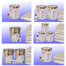 PACCHETTO COMPLETO VETRORESINA POLIESTERE ORTO ISO-NPG e tappetino in fibra di vetro vetro vetroresina + indurente