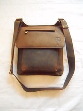 Borsa uomo Postina A tracolla pelle Marrone Nuova